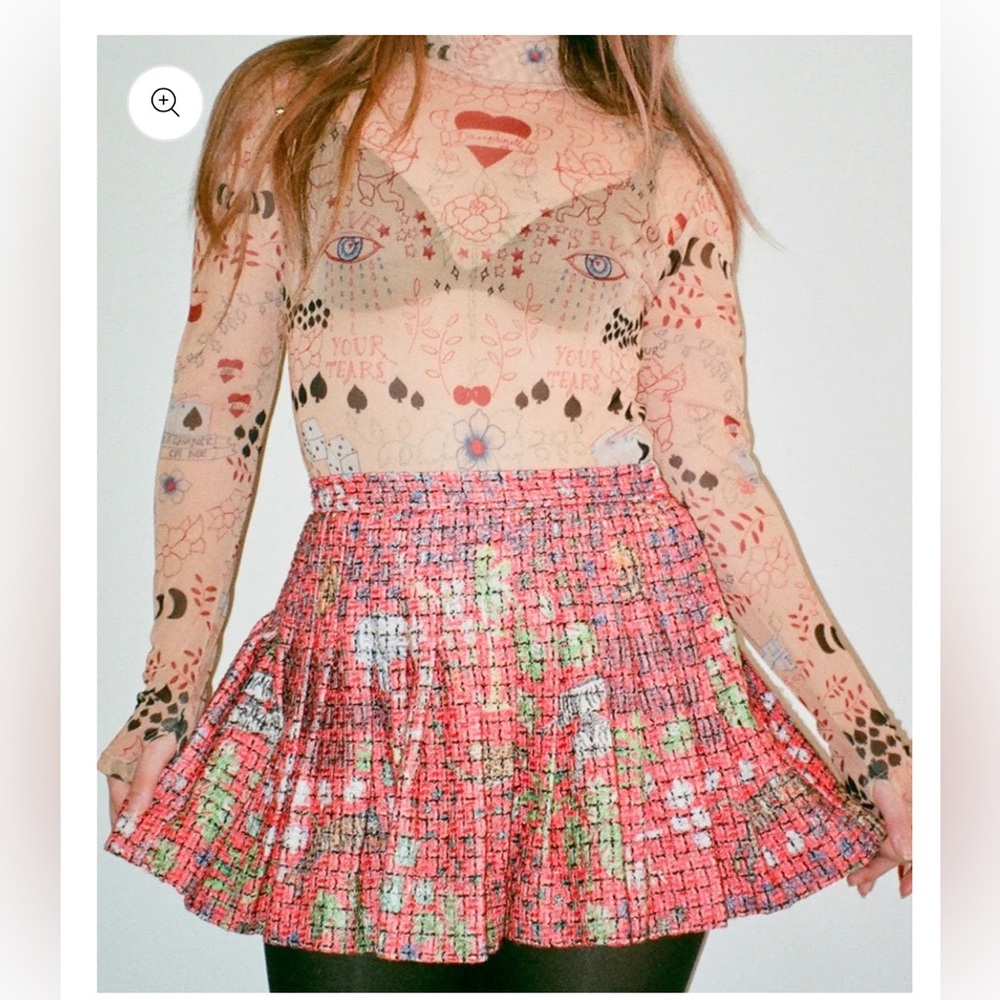 DAUPHINETTE
Pleated Mini in Fever Dream Tweed